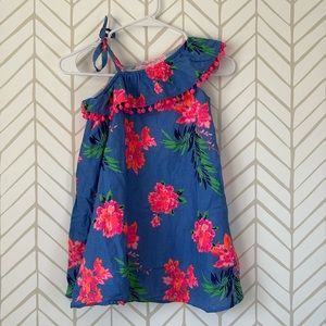 Girls Tommy Bahama dress
Size 6
Bright pink, blue and green